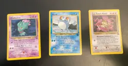 Lot of *3* Pokemon Black Star Promo: Misdreavus•Tm Rocket's Meowth•Marill (LP) - Image 1
