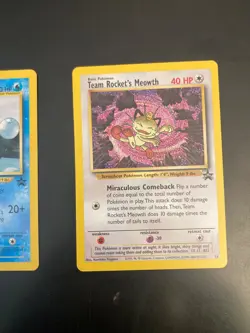 Lot of *3* Pokemon Black Star Promo: Misdreavus•Tm Rocket's Meowth•Marill (LP) - Image 4