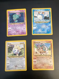 Lot of *4* Pokemon Black Star Promo: Misdreavus•Togepi•Marill•Hitmontop (LP) - Image 1