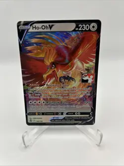 140/195 Ho-oh V Prize Pack Series Stamped Play Pokemon TCG Silver Tempest - Image 1