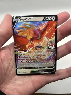 140/195 Ho-oh V Prize Pack Series Stamped Play Pokemon TCG Silver Tempest - Image 3