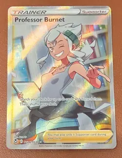 Pokemon TCG Professor Burnet SWSH12 Silver Tempest Trainer Gallery TG26/TG30 - Image 1