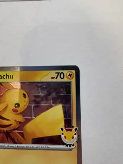 2026 Pikachu 051/162 Pokemon Day 30th Anniversary Stamped Promo TCG W coin - Image 5