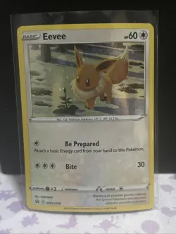 Pokemon TCG: Eevee SWSH190 SWSH: Sword & Shield Promo Cards Cosmos Holo NM - Image 1