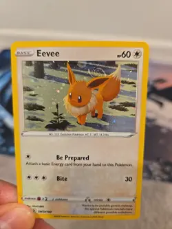 Eevee SWSH190 Swirl! Nm Holo Sword & Shield Promo, Pokemon TCG Card - Image 4