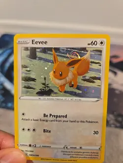 Eevee SWSH190 Swirl! Nm Holo Sword & Shield Promo, Pokemon TCG Card - Image 5