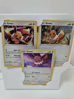 Pokemon TCG Eevee Black Star Promo Holo Cards Pack of 3 SWSH127 SWSH118 SWSH095 - Image 1