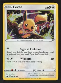 Eevee SWSH118 Pokemon TCG Sword & Shield Promo Cards VLP - Image 1
