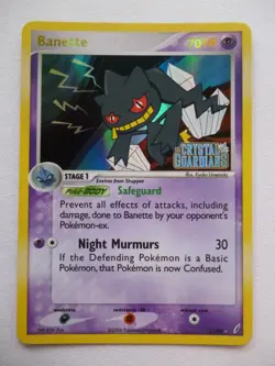 Pokemon TCG EX Crystal Guardians Reverse Holo Banette 1/100 - LP - Image 1