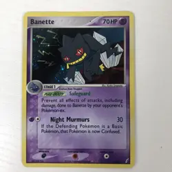 Banette 1/100 EX Crystal Guardians Reverse Holo Pokemon Card LP+ - Image 1