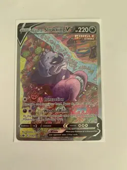Pokemon Galarian Slowking V Sword & Shield Chilling Reign Alternate Art 179/198 - Image 1