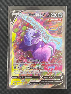 Pokemon Galarian Slowking V Sword & Shield Chilling Reign Alternate Art 179/198 - Image 1