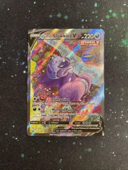 Pokemon Galarian Slowking V Sword & Shield Chilling Reign Alternate Art 179/198 - Image 3