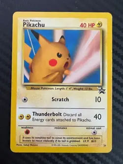 Pokemon TCG Pikachu 26 Wizards Black Star Promos HP - Image 1