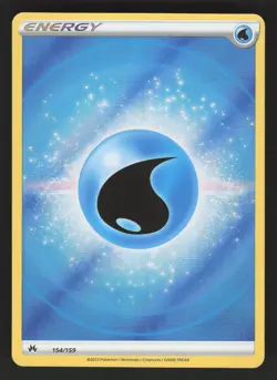 Water Energy 154/159 Textured Pokemon TCG Crown Zenith NM - Image 1