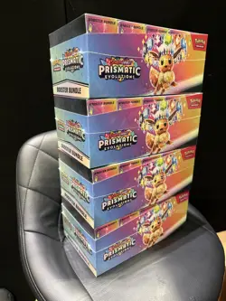 Pokemon TCG Prismatic Evolutions Booster Bundle x10 Factory SEALED Display Case - Image 1