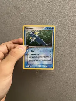 Vaporeon 6/17 POP Series 3 Holo Rare Pokemon Card SWIRL - Image 1