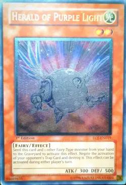 Herald of Purple Light (UTR) EOJ-EN019 Enemy of Justice 1st Edition - Image 1