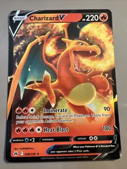 Pokemon TCG Charizard V Crown Zenith 018/159 Holo Ultra Rare - Image 1