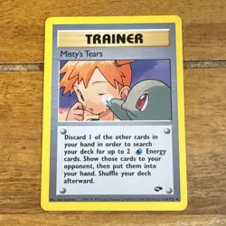 Pokemon TCG Misty's Tears Gym Challenge 118/132 Regular LP. - Image 1
