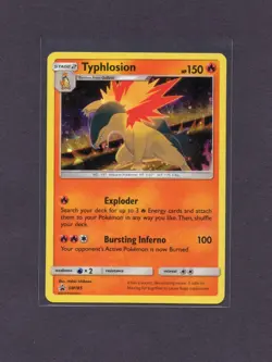 Typhlosion Holo SM185 SM: Black Star Promo Sun & Moon Pokemon - Image 1