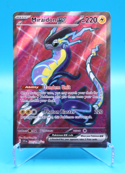 Miraidon Ex 227/198 Scarlet And Violet Pokemon Card Mint / Near Mint In Sleeve - Image 1
