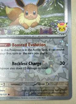 Eevee 074/131 Reverse Holo Pokemon Day 2025 Promo Prismatic Evolutions NM - Image 4