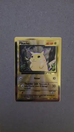 Pokemon Gold Metal Charizard and Pikachu TCG Celebrations UPC Promo, - Image 4