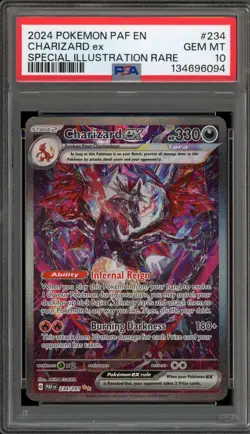 Pokemon Charizard ex Paldean Fates Special Illustration Rare #234 PSA 10 - Image 1