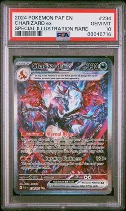 2022 Pokemon Paldean Fates Charizard ex #234 Special Illustration Rare PSA 10 - Image 1
