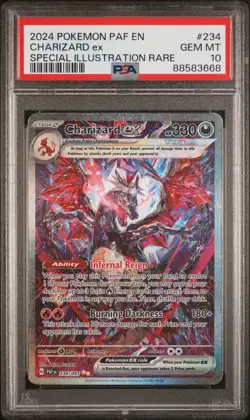 2024 POKEMON EN-PALDEAN FATES #234 CHARIZARD ex SPECIAL ILLUSTRATION RARE PSA 10 - Image 1
