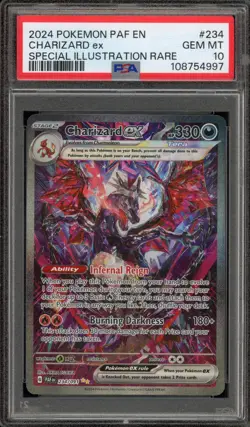 Pokemon Charizard ex Paldean Fates Special Illustration Rare #234 PSA 10 - Image 1
