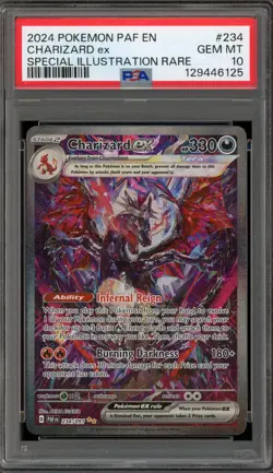 Pokemon Charizard ex Paldean Fates Special Illustration Rare #234 PSA 10 - Image 1
