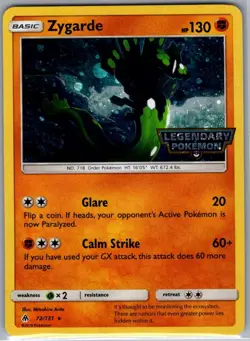 Zygarde - (Cosmos Holo) Legendary Stamp 072/131 - Pokemon Card - NM - Image 1