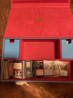 Dex Protection Game Chest With Sons Old Magic Cards, Slightly Used. - Image 3