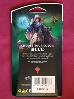 Magic The Gathering WAR OF THE SPARK New Sealed BLUE THEME BOOSTER Pack MTG - Image 2