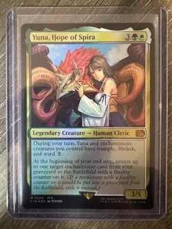 Magic The Gathering Final Fantasy Foil Yuna, Hope of Spira #0250 - Image 1