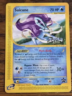 Pokemon Wotc Black Star Promo # 53 Suicune,,Not Played,, - Image 1