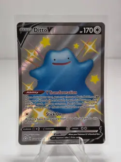 Pokemon TCG Ditto v Shining Fates Holo Full Art SV118/SV122 - Image 1