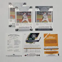 (10) Felix Hernandez Lot Bowman Topps Co-Signers /275 Optic Upper Deck SPx - Image 2