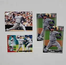 (10) Felix Hernandez Lot Bowman Topps Co-Signers /275 Optic Upper Deck SPx - Image 4