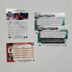 (10) Felix Hernandez Lot Bowman Topps Co-Signers /275 Optic Upper Deck SPx - Image 5