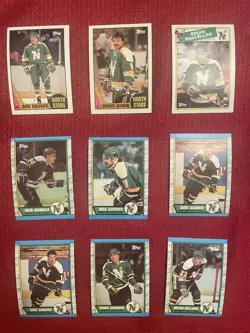 1980s Topps Minnesota North Stars 9-Card Lot - Image 1