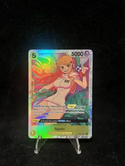 Nami OP08-106: Two Legends Full Art Foil Super Rare 5000 Power Namco - Image 1