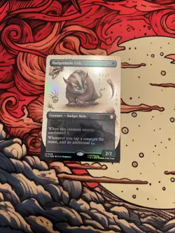 Badgermole Cub showcase Foil Near Mint English MTG Avatar the last airbender - Image 1