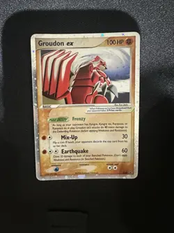 Pokemon TCG Groudon EX 038 Black Star Promo Ultra Holo Card - Image 1