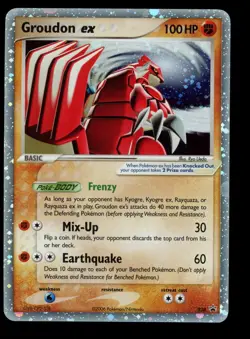 2006 POKEMON EX COLLECTOR'S TINS GROUDON EX 038 BLACK STAR PROMO HOLO NM - Image 1