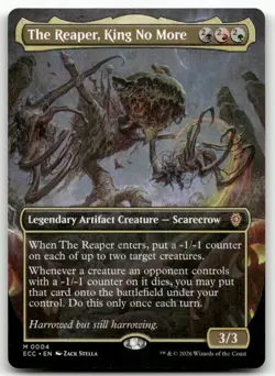 The Reaper, King No More (Borderless) MTG Commander: Lorwyn Eclipsed 4 M NM - Image 1