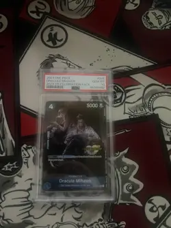 2022 Japanese One Piece Romance Dawn Dracule Mihawk OP01-070 SR Alt Art PSA 10 - Image 1