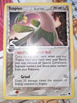 Pokemon - Tropius Delta species Ex Dragon Frontiers ENG 23/101 Rare Vintage Card - Image 1
